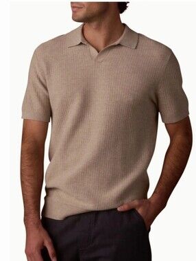The Normal Brand BreezeKnit Polo Mens Medium